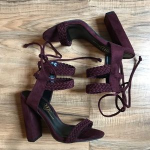 Burgundy heels